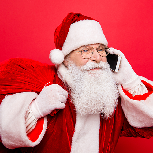 adobestock santa claus on the phone